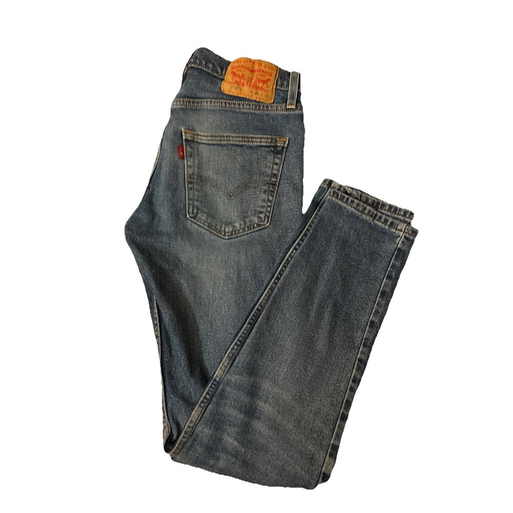 Levi's 512 Slim Taper Jeans 28x32 Rare Blank Red Tab August 2020